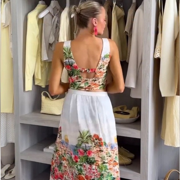 ZARA PRINTED KNOT TOP - Picture 12 of 15